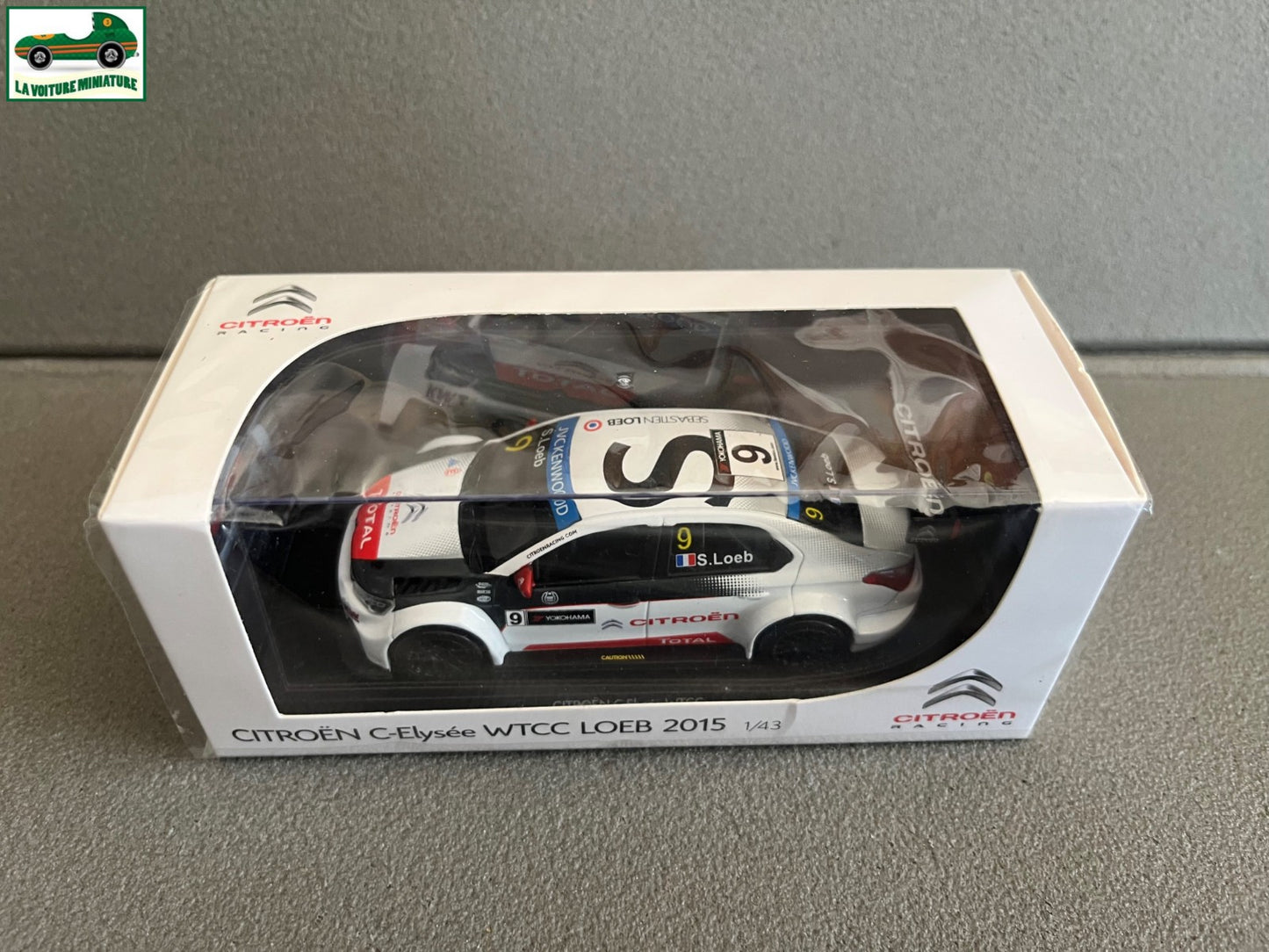 Voiture Miniature Citroen C Elysée WTCC Loeb 2015 Norev 1/43