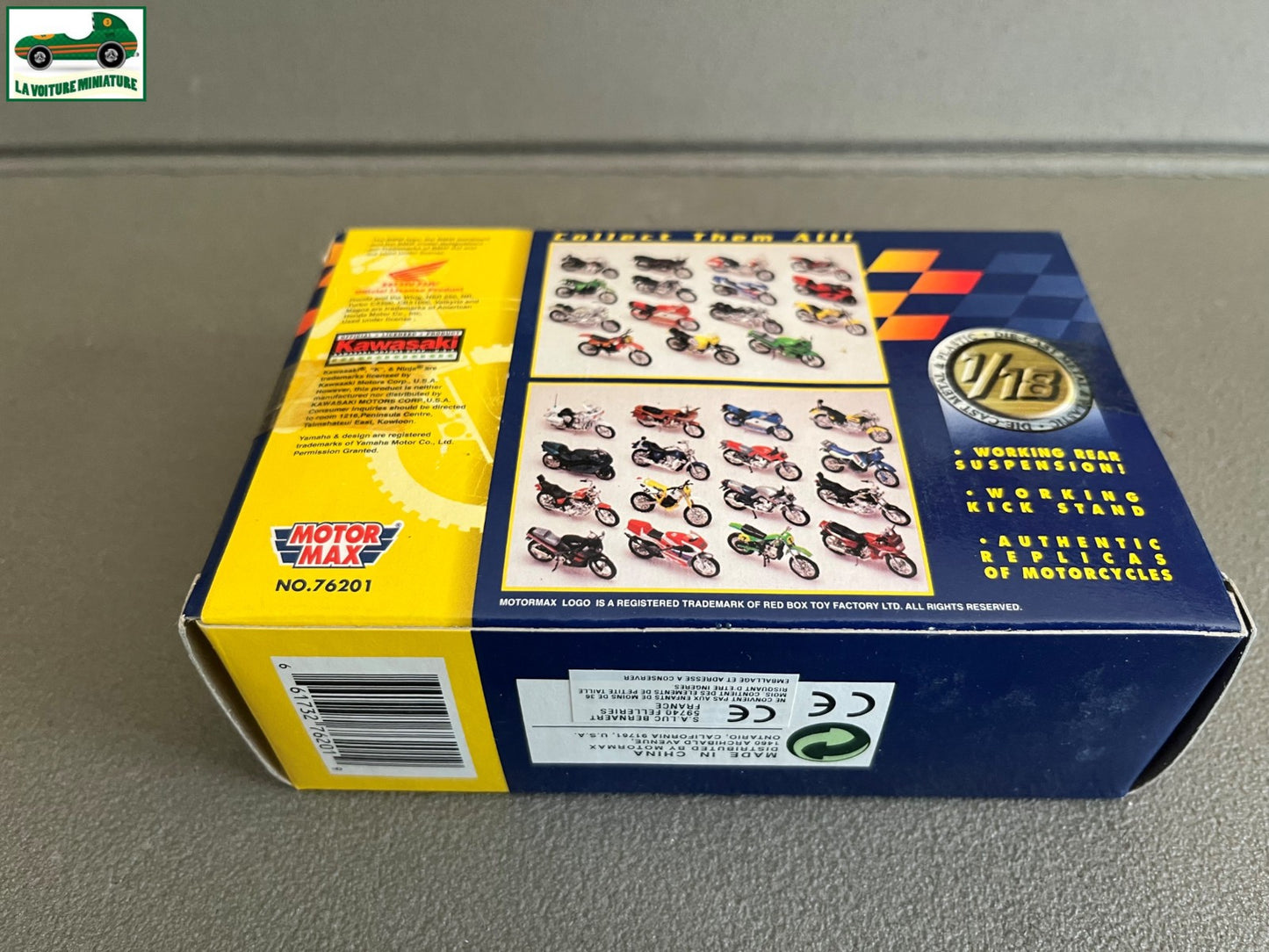 Moto miniature Kawasaki Ninja Super Bikes Motor Max 1/18