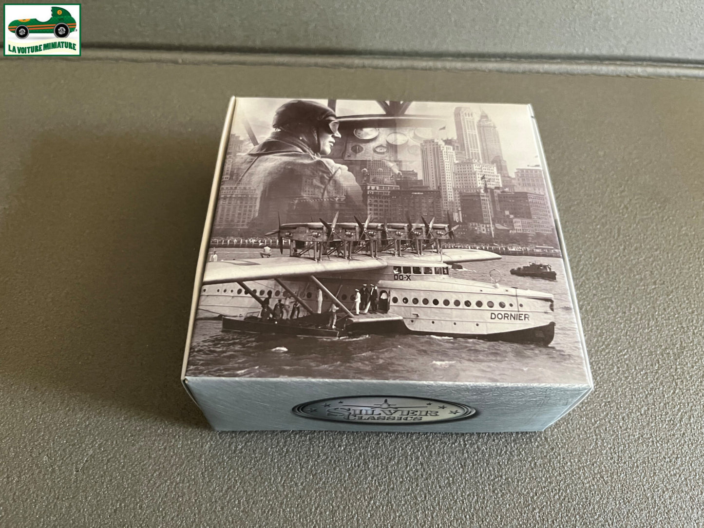 Avion miniature chrome Fokker F.III Atlas Silver Classics au 1/200