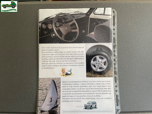 Ancien Dépliant Brochure Documentation Automobile Lada 4x4 Niva Grand Large