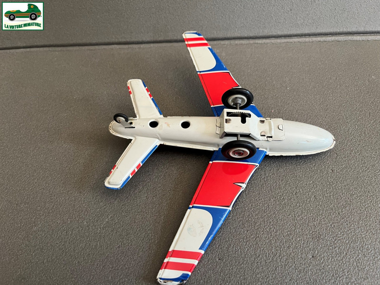 Jouet Ancien Tôle Avion CIJ Friction France Vintage
