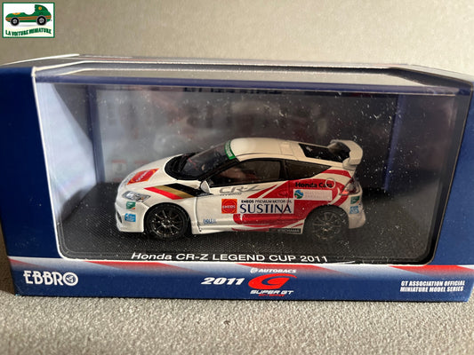 Voiture Miniature Honda CR-Z Legend Cup 2011 Ebbro au 1/43