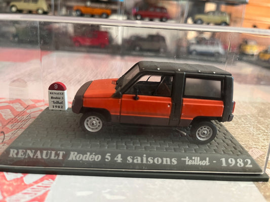 Voiture miniature Mythique R4 4l Renault 4 Rodéo 5 4 saisons Teilhol 1982 1/43