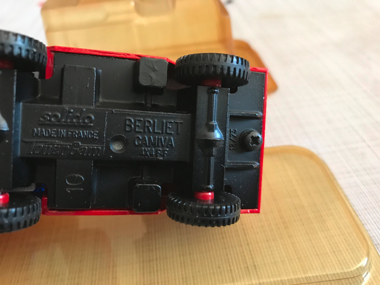 Voiture Miniature Pompiers Berliet Camiva 4x4 F.F Solido au 1/50