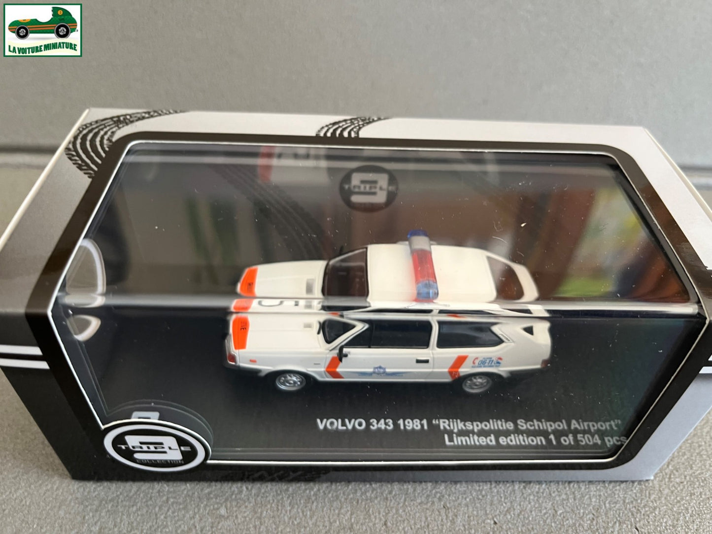 Voiture Miniature Volvo 343 1981 Police Triple 9 au 1/43