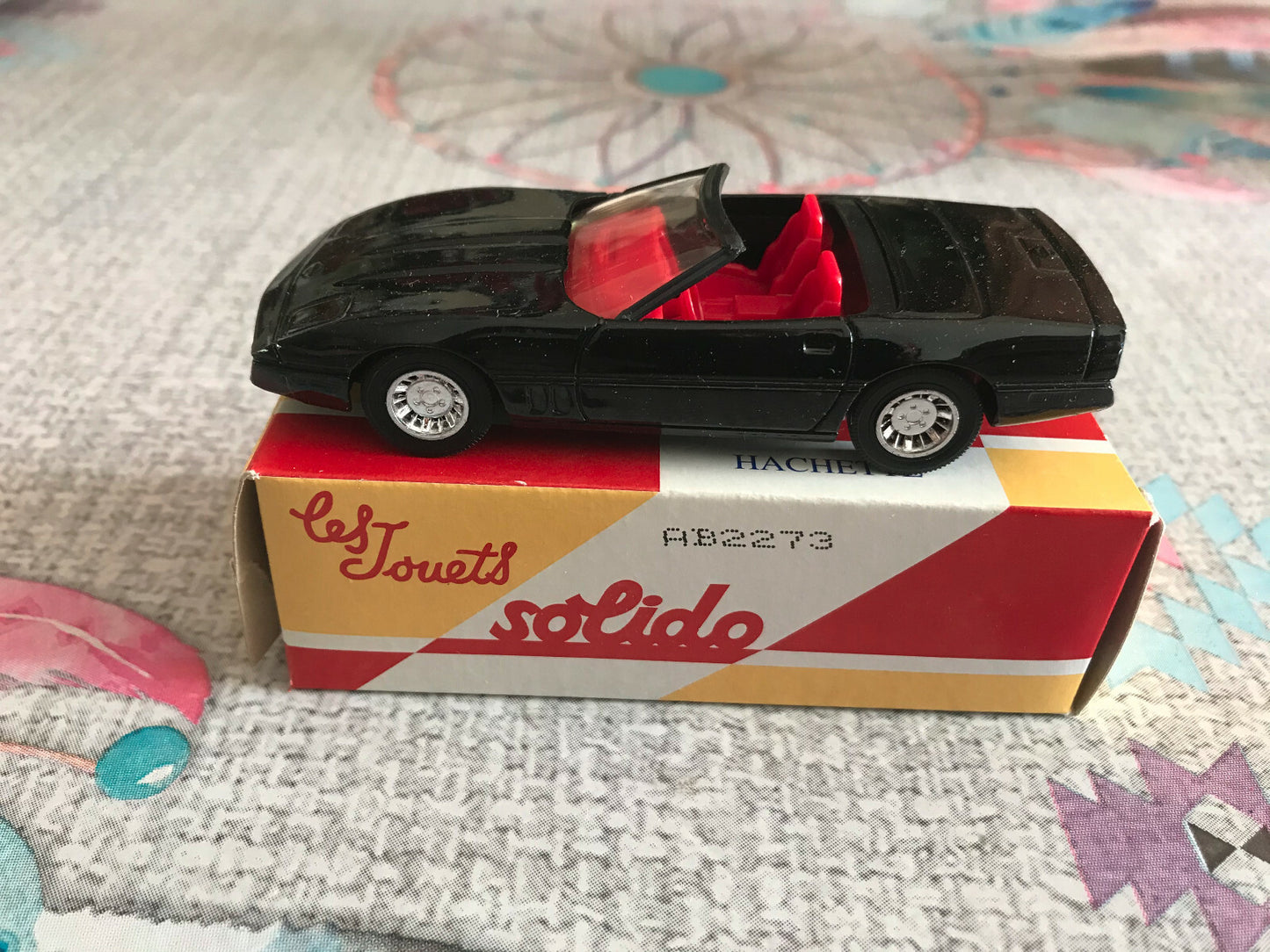 Voiture Miniature Chevrolet Corvette Cabriolet 1984 Solido Hachette au 1/43