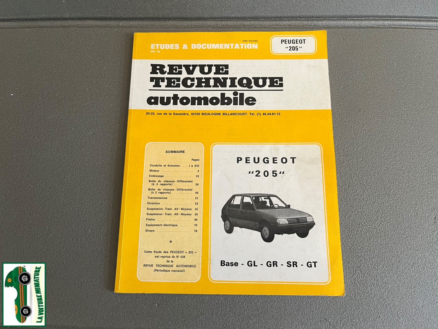 Livre Revue Technique Automobile Peugeot 205