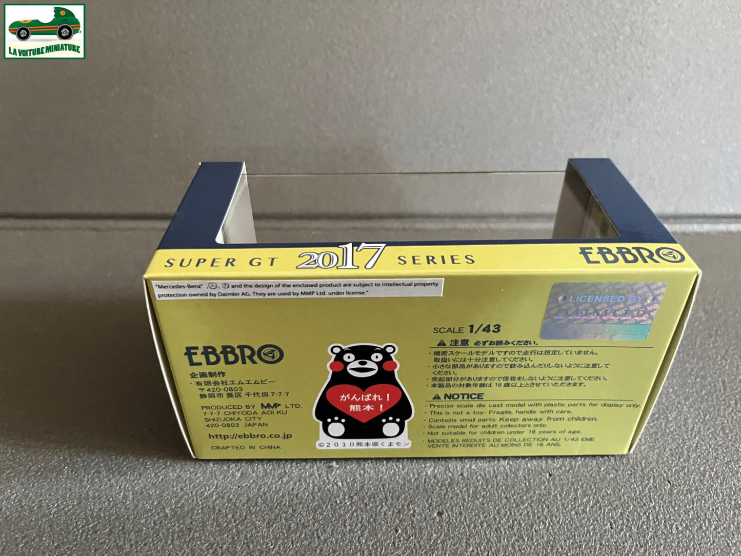 Voiture Miniature Gainer Tanax AMG GT3 Super GT300 2017 Ebbro au 1/43