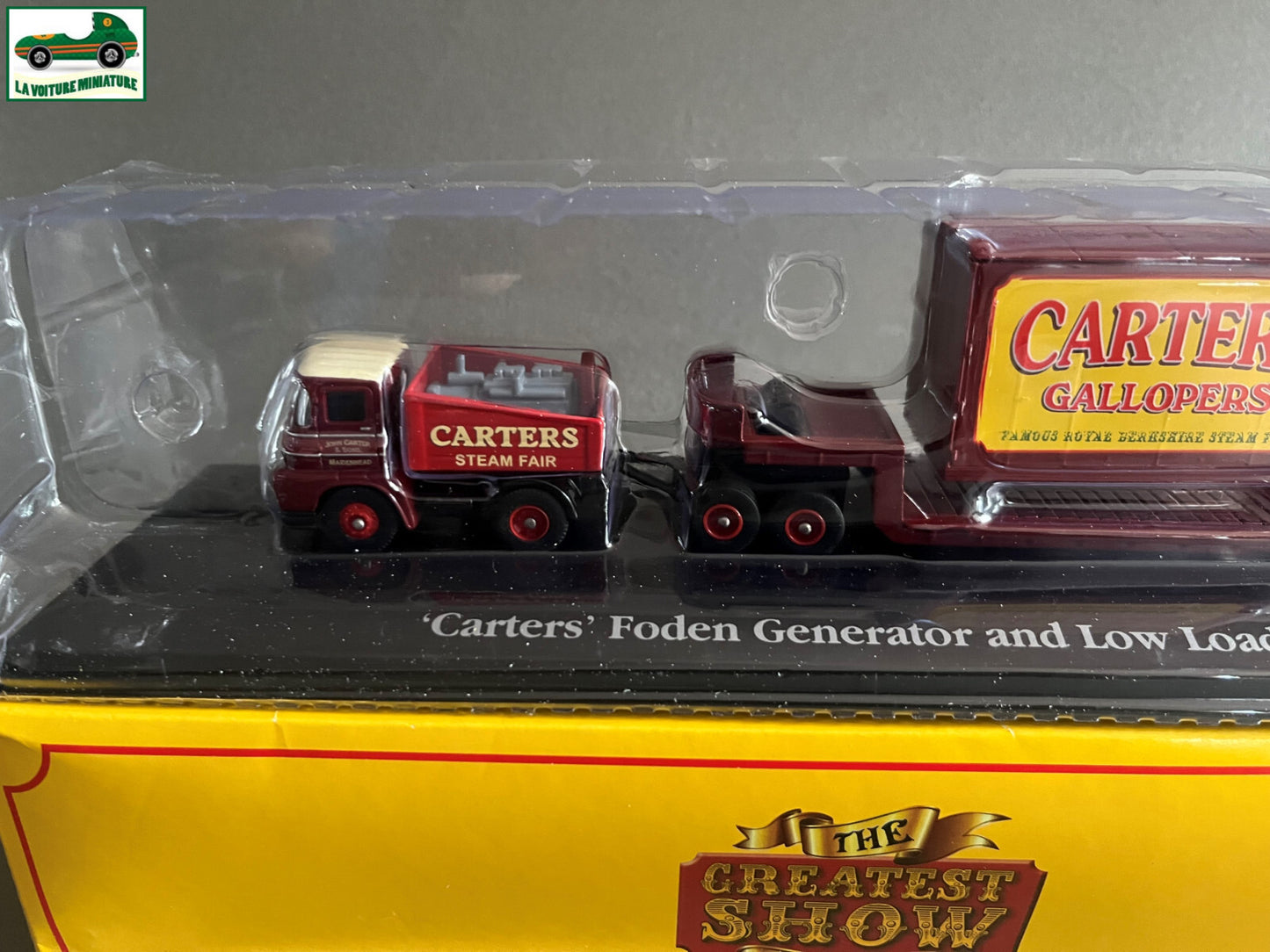 Voiture miniature Cirque Carters Foden Generator and Low Loader Atlas 1/76