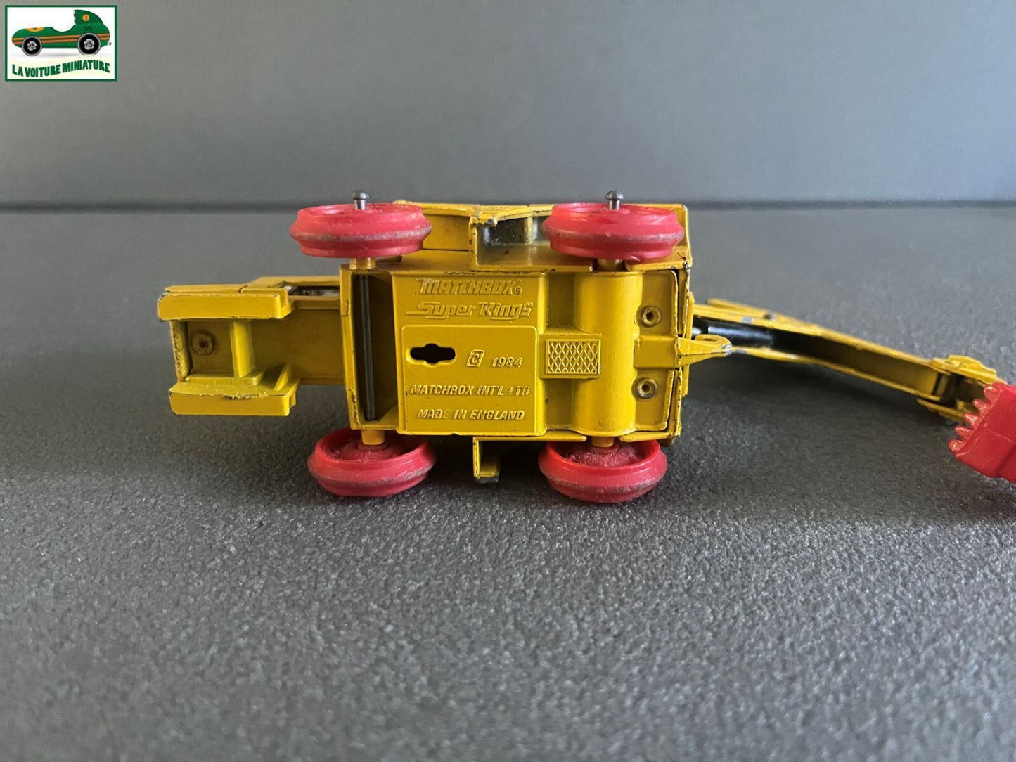 Ancienne Miniature Voiture Muir Hill Tractopelle Matchbox Super Kings 1984 Epave
