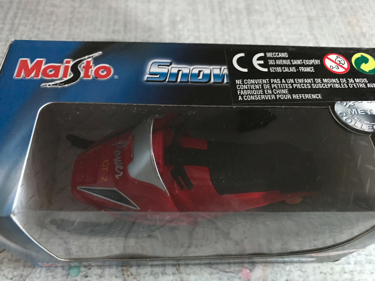 Voiture Miniature Maisto Motorized Snowmobile Scooter des neiges