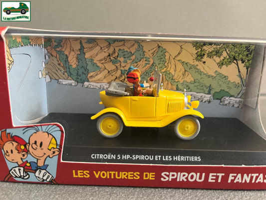 Voiture Miniature Citroen 5 HP Spirou et les héritiers 1/43