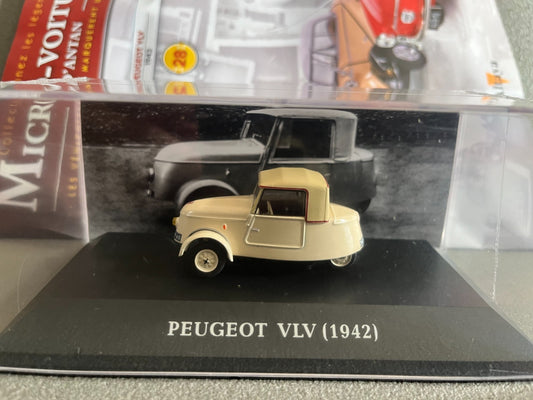Voiture Miniature Peugeot VLV 1942 Micro-Voitures D'Antan Altaya 1/43