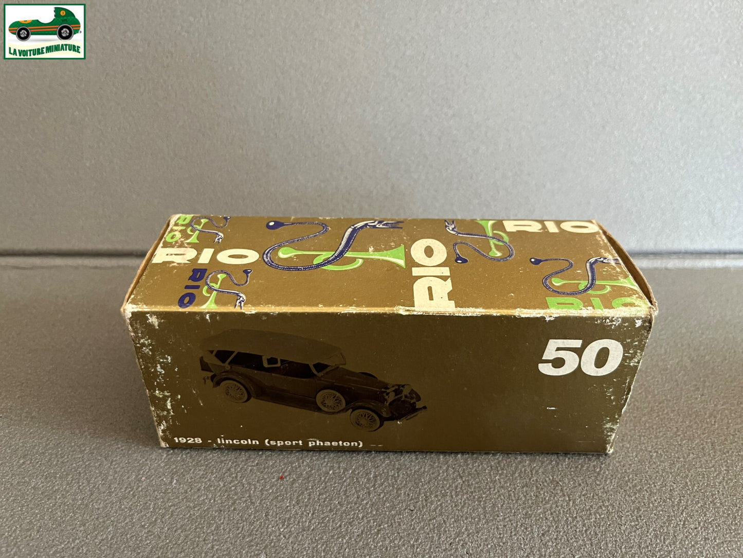 Voiture Miniature Rio 1928 Lincoln Sport Phaeton 1/43 avec Défauts