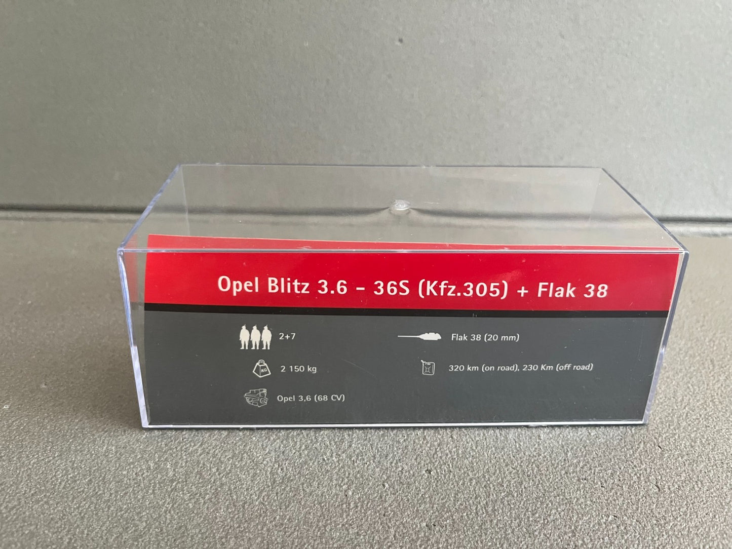 Miniature Militaire Char Tank Blindé Opel Blitz 3.6 36 S + Flak 38 Altaya 1/72