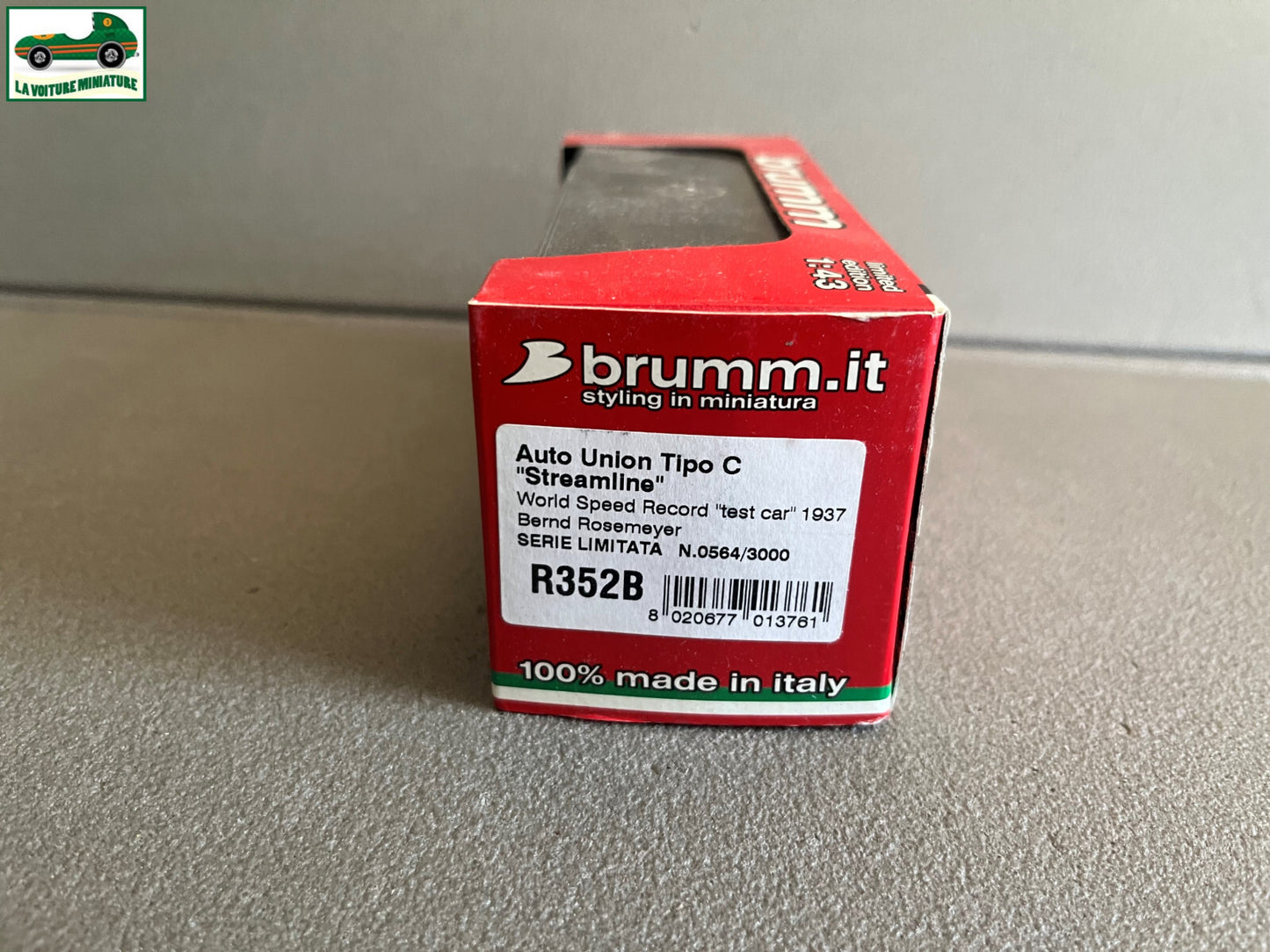 Ancienne Voiture miniature Auto Union Tipo C Brumm au 1/43