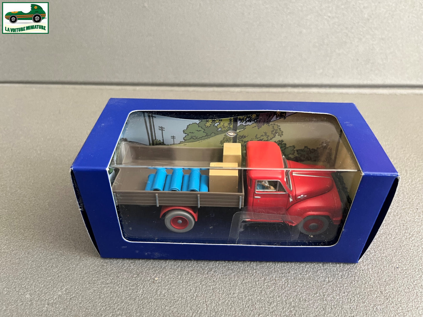 Miniature En Voiture Tintin Camion Rouge Ile Noire Hanomag Hergé Atlas au 1/43