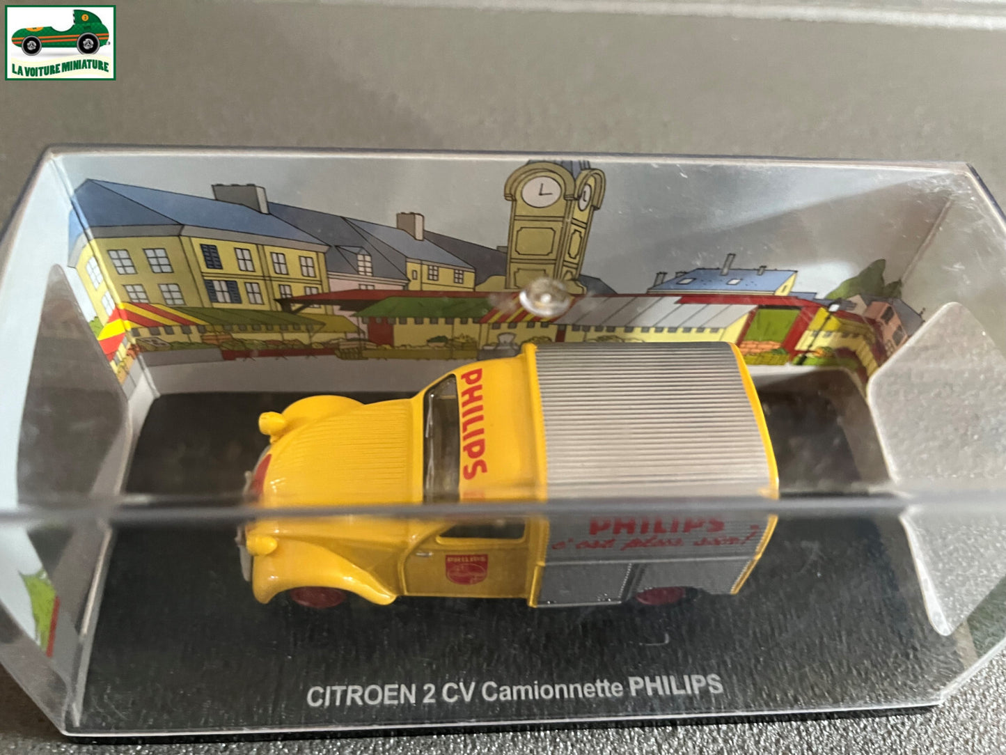 Voiture Miniature Utilitaire Citroen 2CV Camionnette Philips Atlas Eligor 1/43