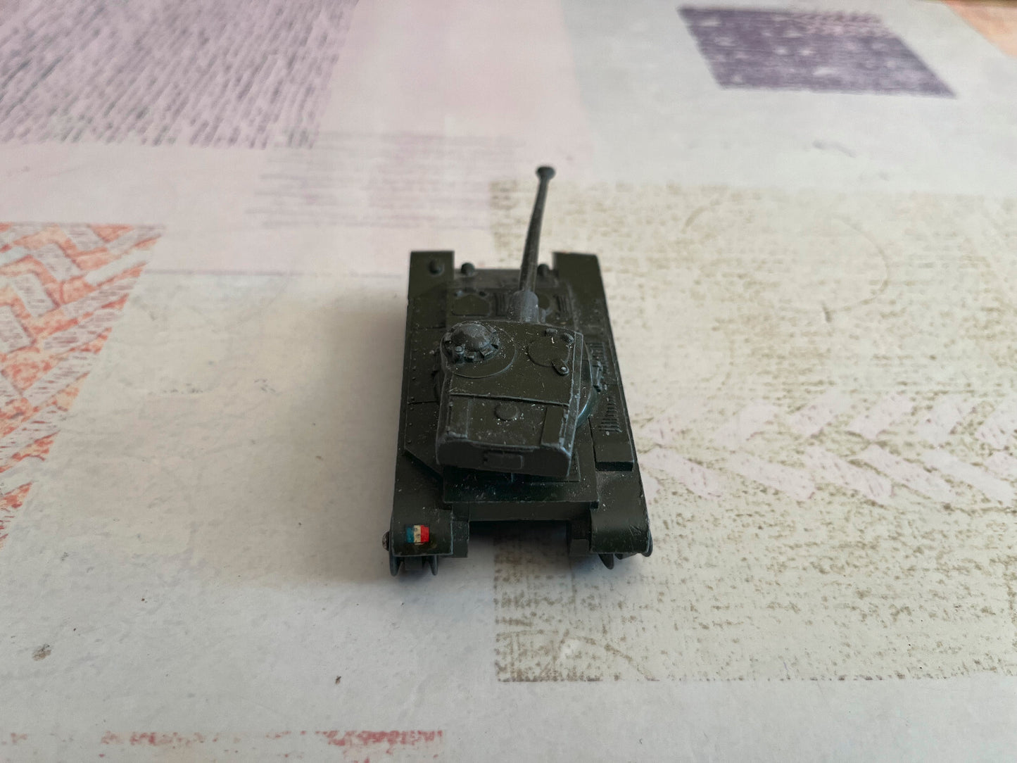 Ancienne Miniature Dinky Toys Armée Tank Char AMX Meccano France Epave