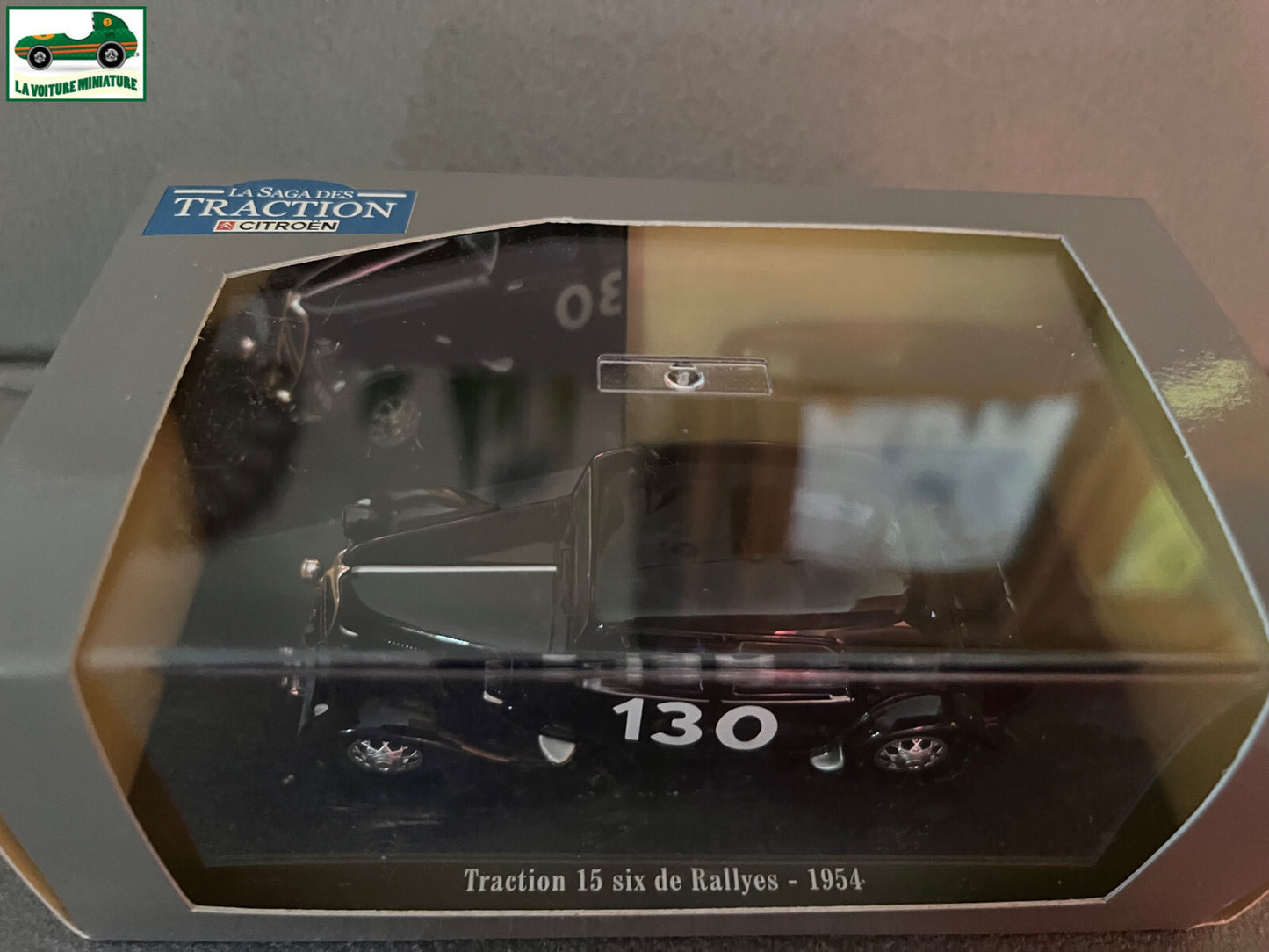 Voiture Miniature Citroen Traction 15 six de Rallyes 1954 Atlas Courtage 1/43