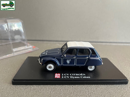 Voiture miniature Citroen 2cv 2 cv Dyane Caban Auto Plus Hachette 1/43