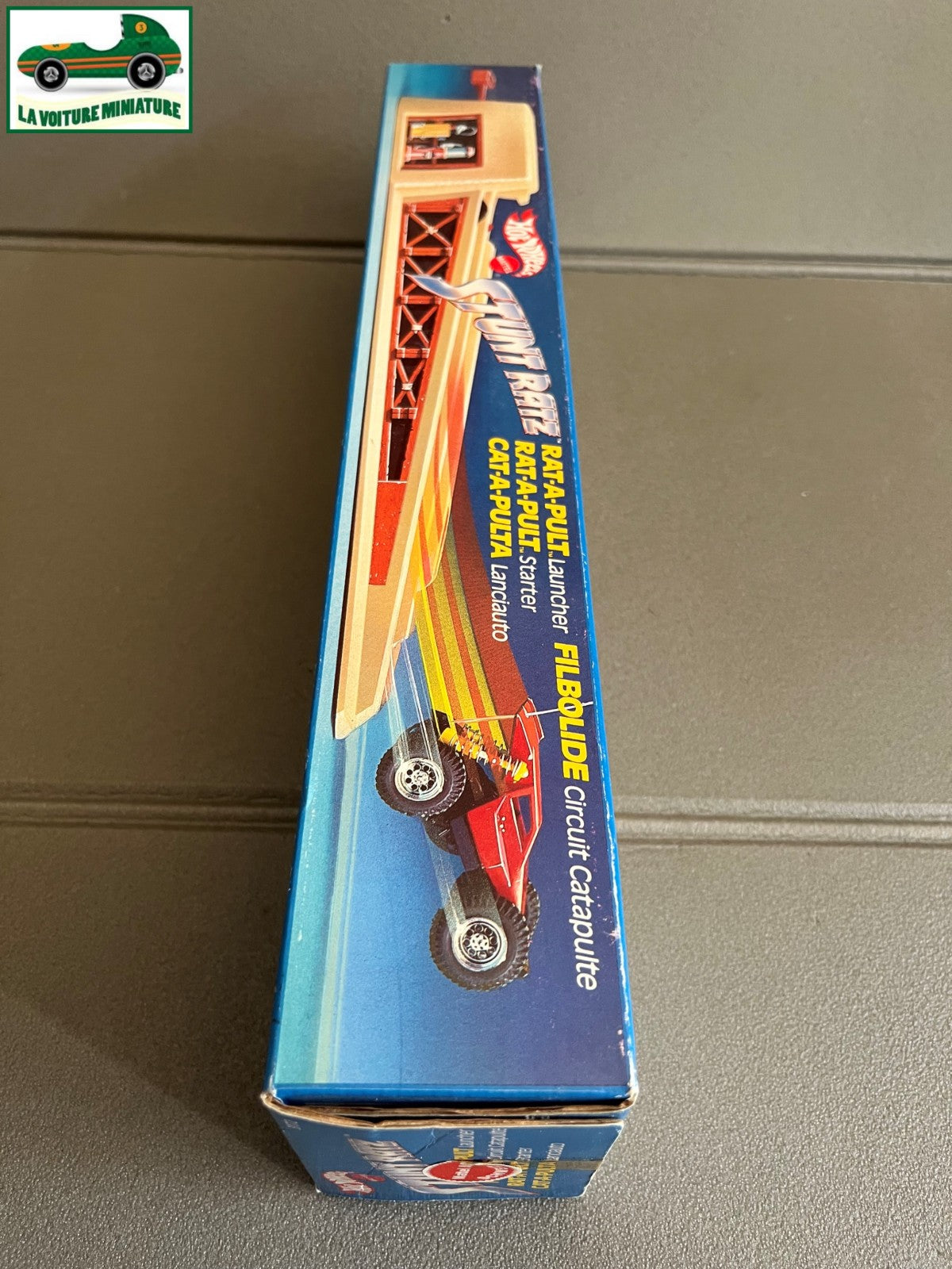 Jouet Circuit Catapulte + Voiture Hot Wheels 1986 STUNT RATZ Ref 3172 Scellé
