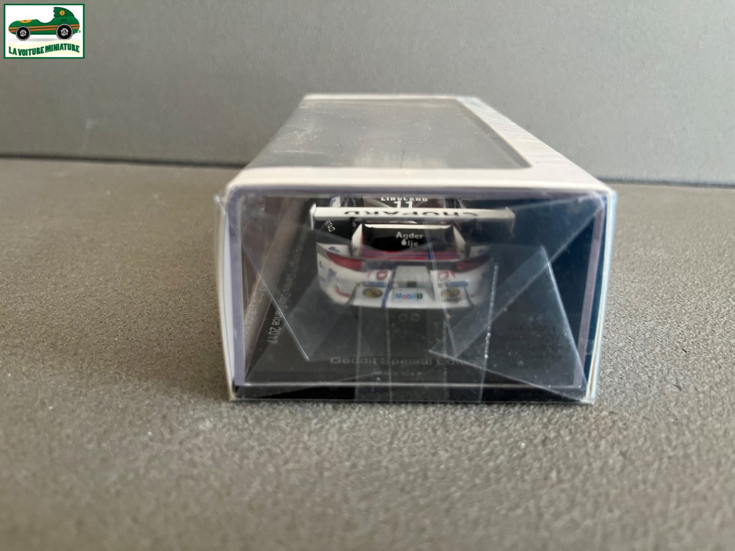 Voiture Miniature Porsche 911 GT3 Cup Loeb Carrera Cup France 2017 Spark au 1/43