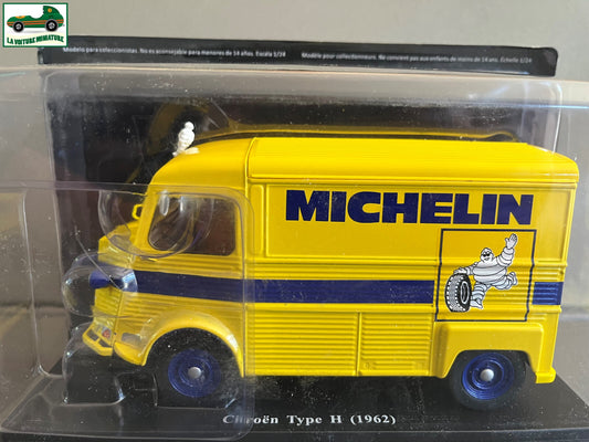 Voiture miniature Camion Citroen Type H 1962 Michelin Test Hachette 1/24
