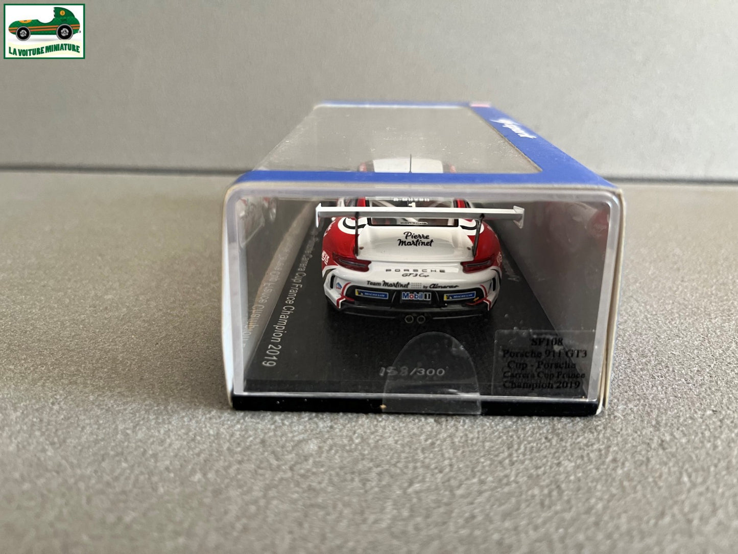 Voiture Miniature Porsche 911 GT3 Cup France Champion 2019 Spark 1/43