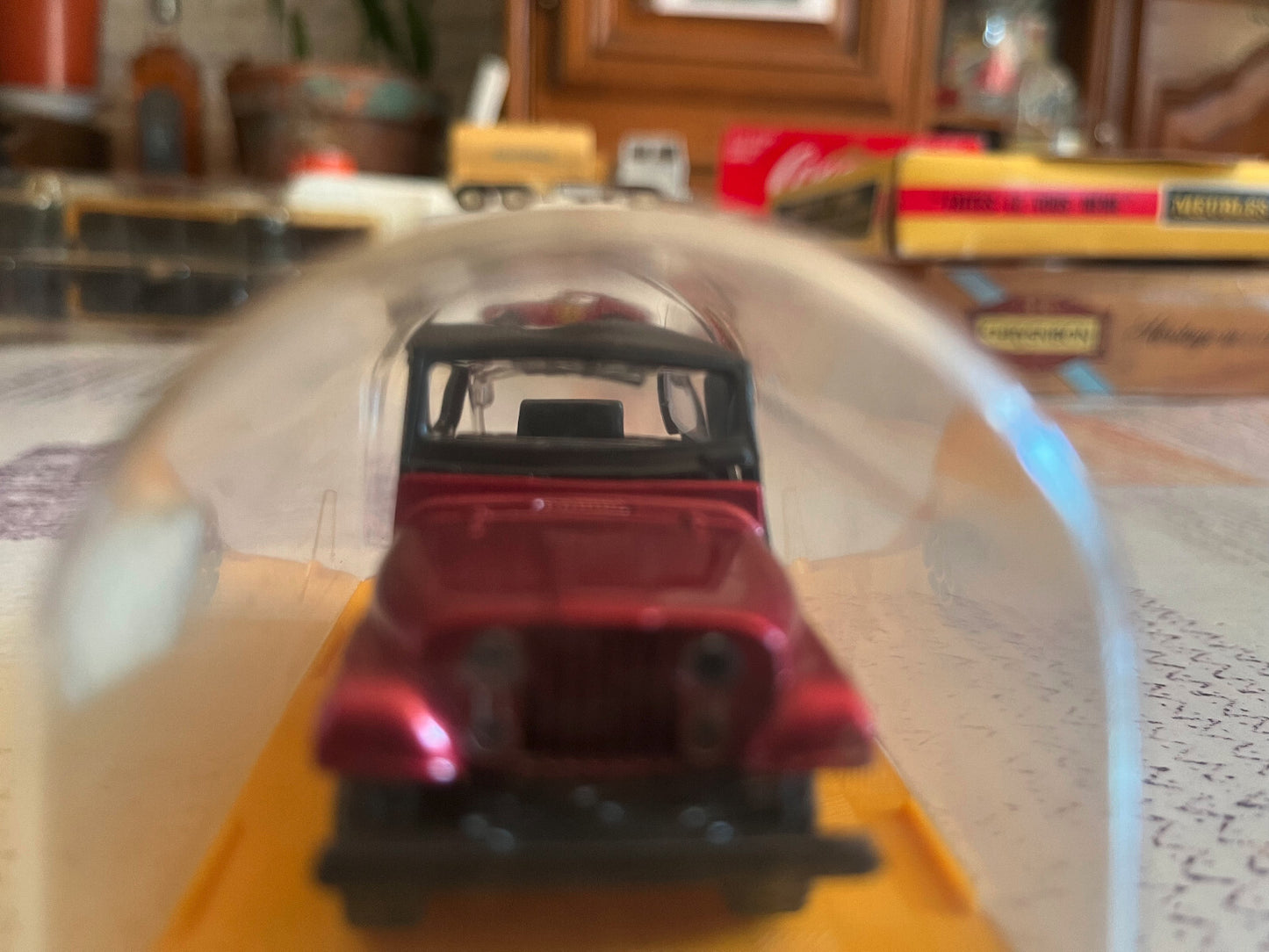 Ancienne Voiture Miniature Jeep Polistil AE.74 Epave