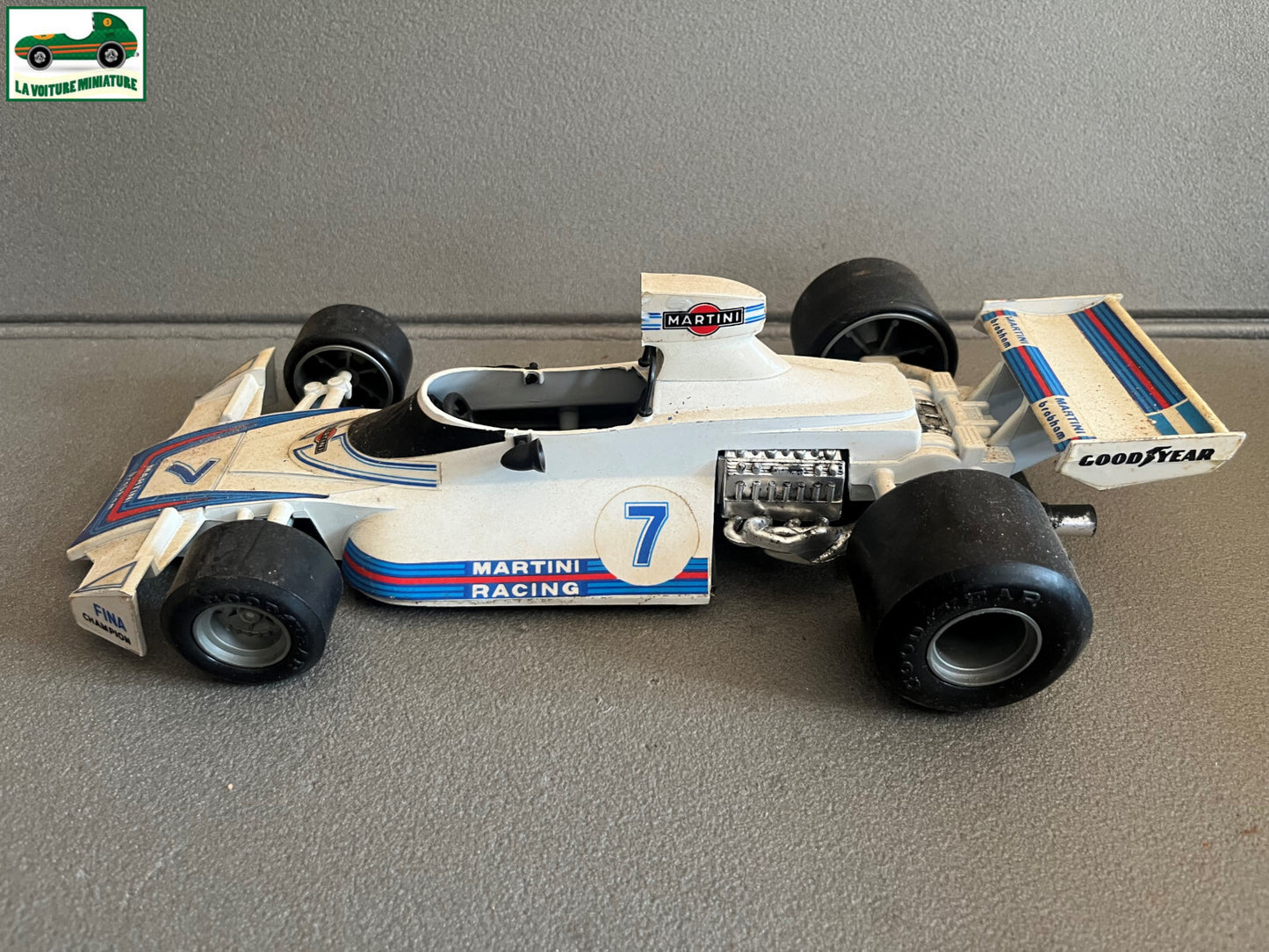 Ancienne Voiture Miniature Brabham BT44 Martini F1 Polistil Italy au 1/15