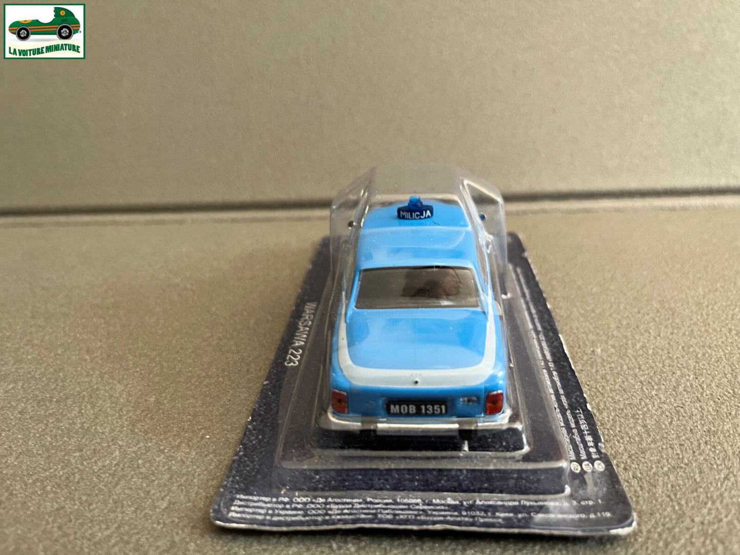 Voiture miniature Warsawa 223 Police du Monde DeAgostini 1/43