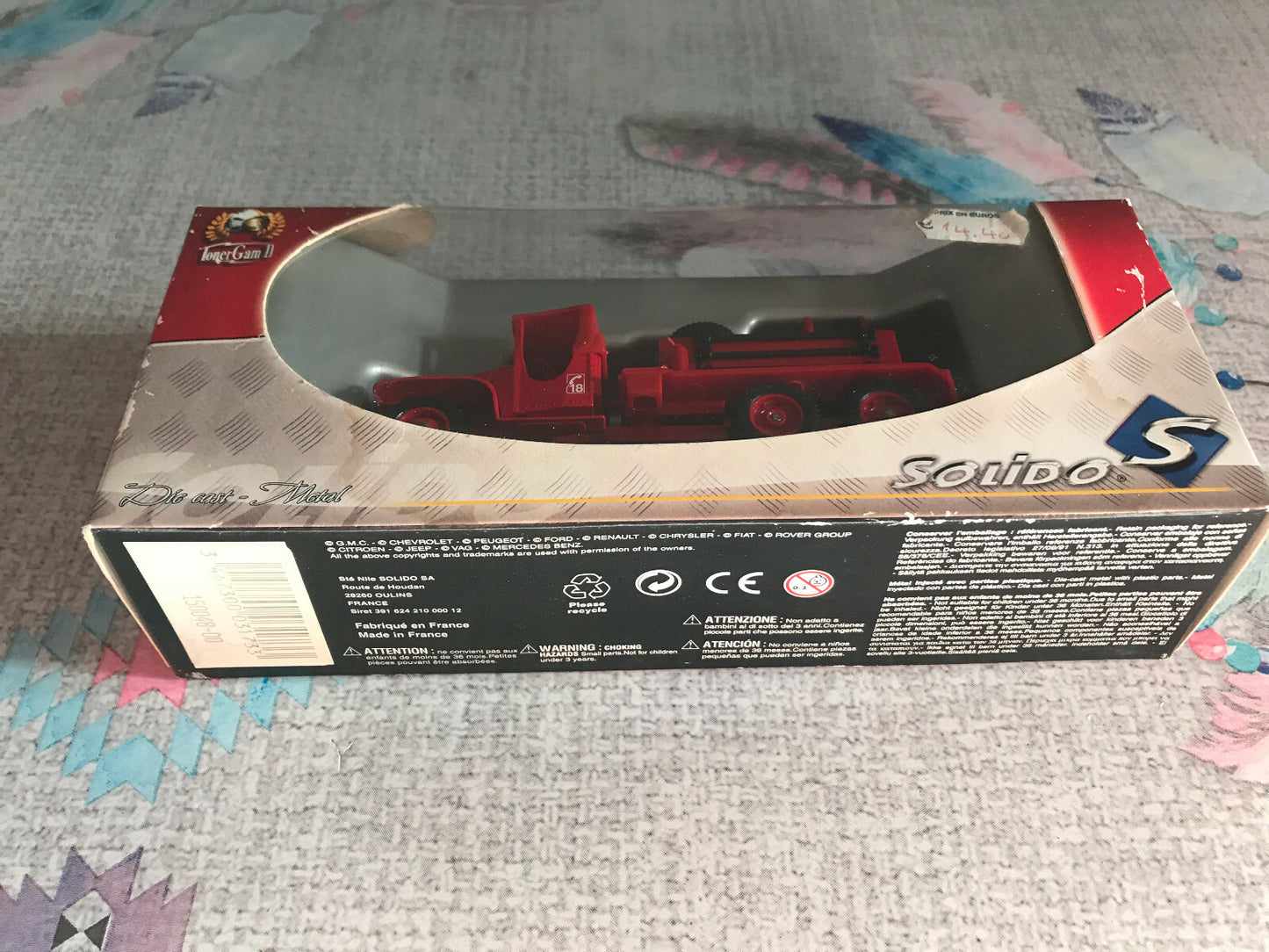 Voiture Miniature Pompiers Camion 3173 GMC CCF Solido TonerGam 1/50