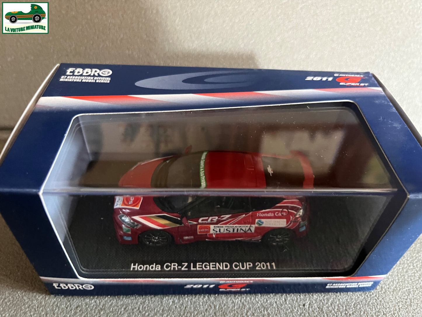 Voiture Miniature Honda CR-Z Legend Cup 2011 Ebbro au 1/43