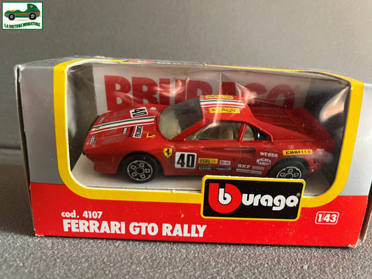 Voiture miniature Collection Ferrari GTO Rally cod 4107 Burago 1/43