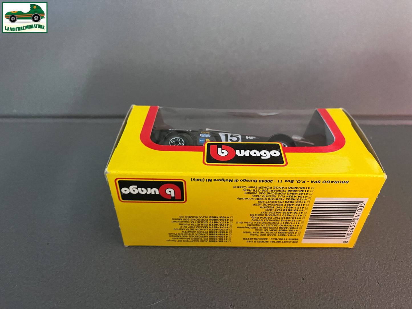Voiture miniature Lancia Stratos Pirelli cod. 4166 Burago au 1/43