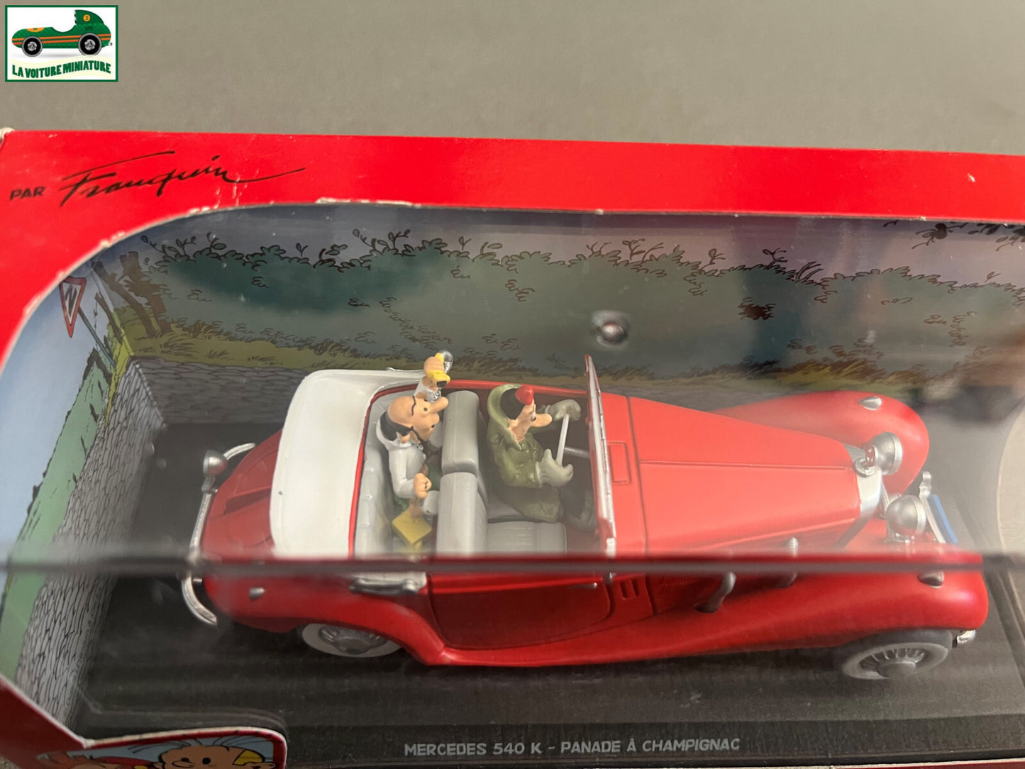 Voiture Miniature Mercedes 540 K Panade à Champignac Spirou 1/43