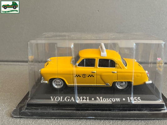 Voiture Miniature Volga M21 Moscow 1955 Taxi Du Monde au 1/43 Altaya
