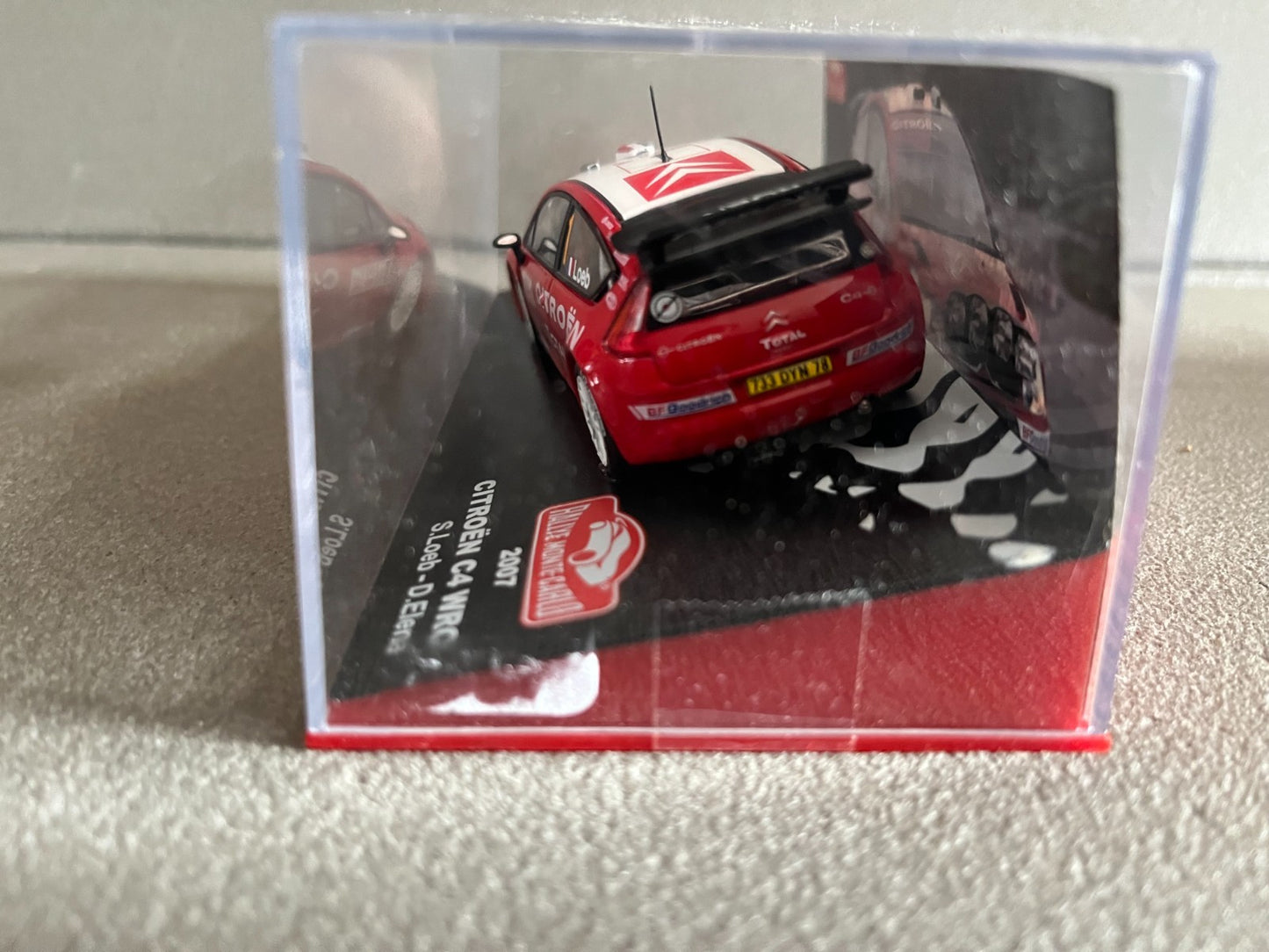 Voiture Miniature Citroen C4 WRC 2007 Loeb Elena Rallye Monte Carlo au 1/43