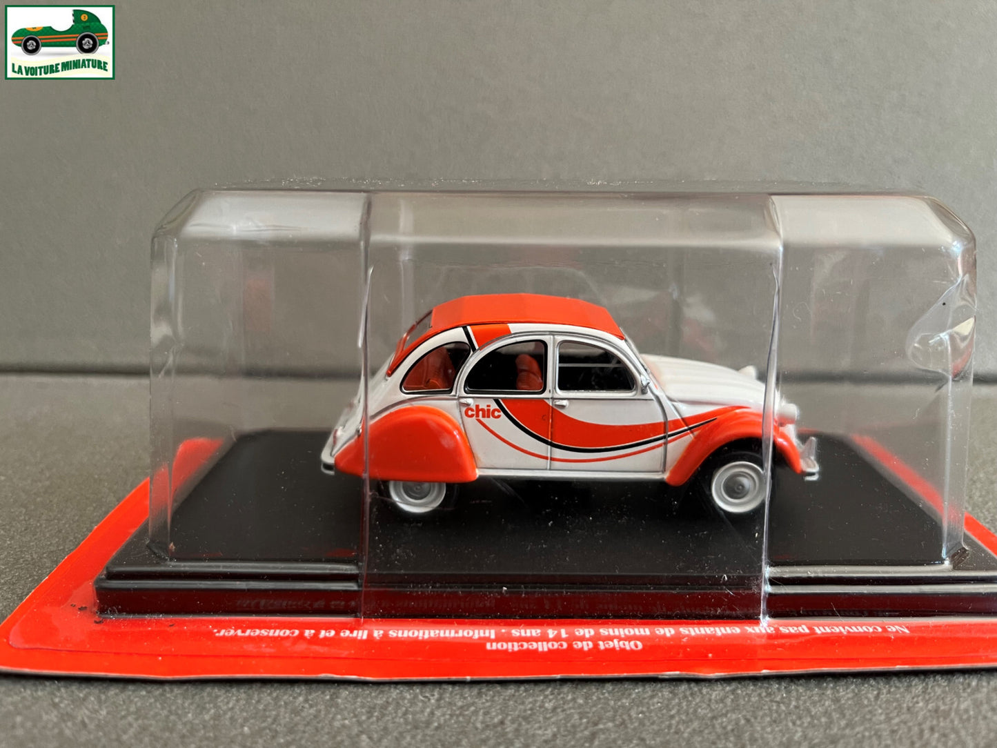 Voiture miniature Citroen 2cv 2 cv Miss Lucky Auto Plus Hachette 1/43