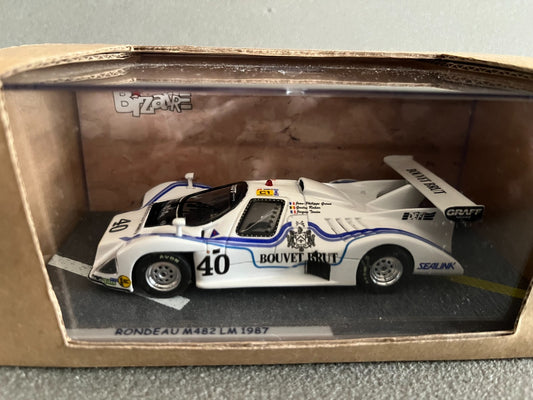 Voiture Miniature Rondeau M482 LM 1987 Le Mans Bizarre Minimax Spark au 1/43