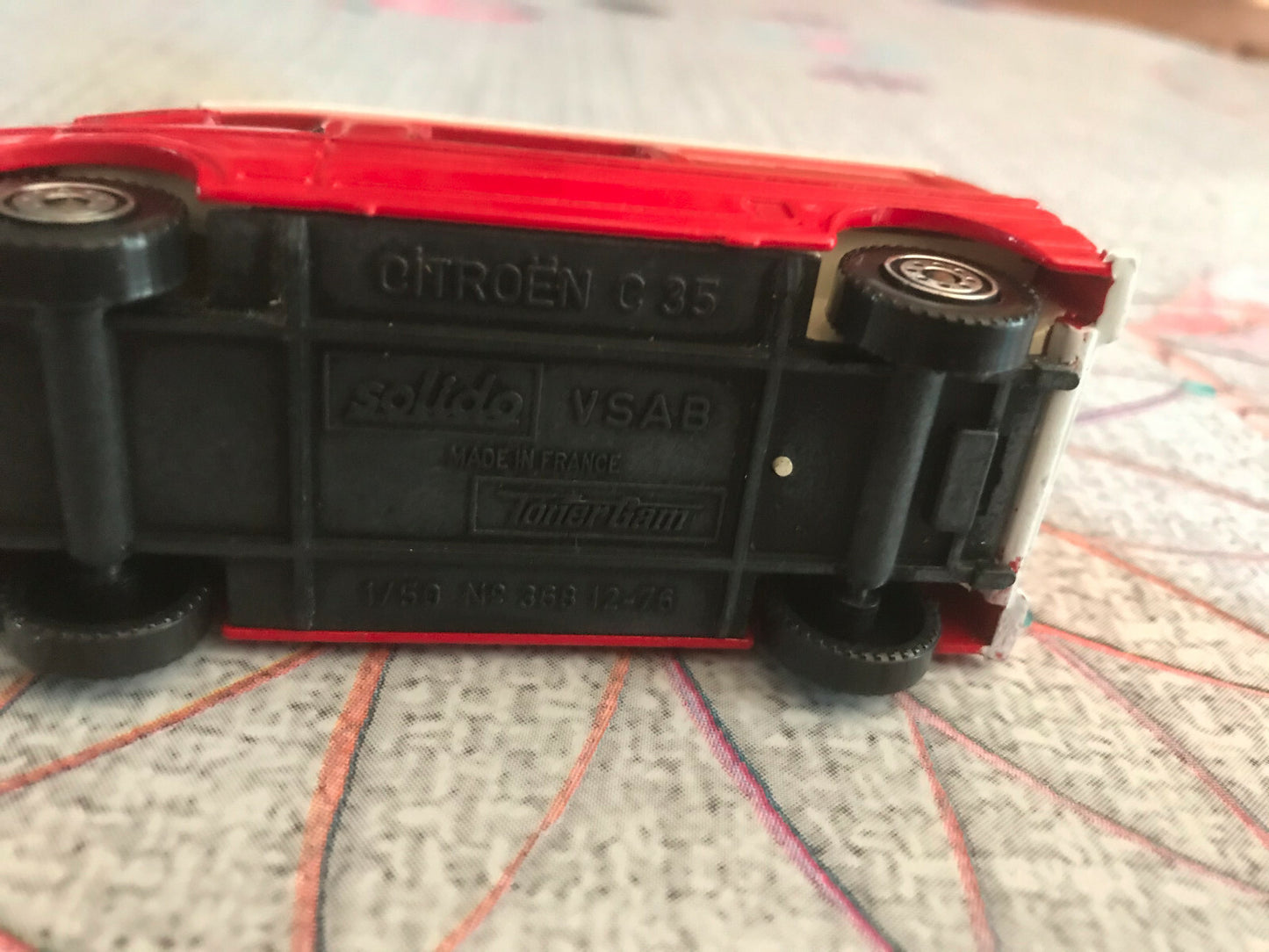 Voiture Miniature Camion Secours Pompiers Citroen C35 Solido 1/50