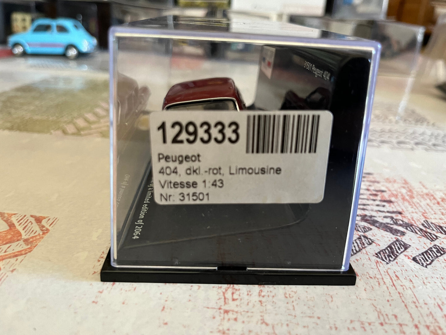 Voiture Miniature Peugeot 404 Vitesse 31501 au 1/43