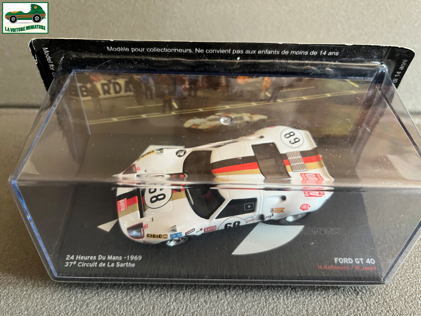 Voiture Miniature Ford GT 40 24 Heures du Mans 1969 au 1/43