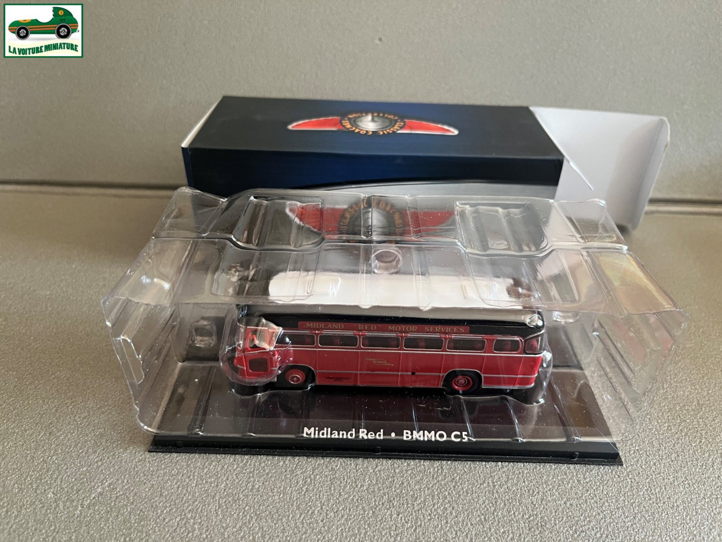 Voiture miniature Midland Red BMMO C5 Autobus Autocar Bus Atlas 1/72
