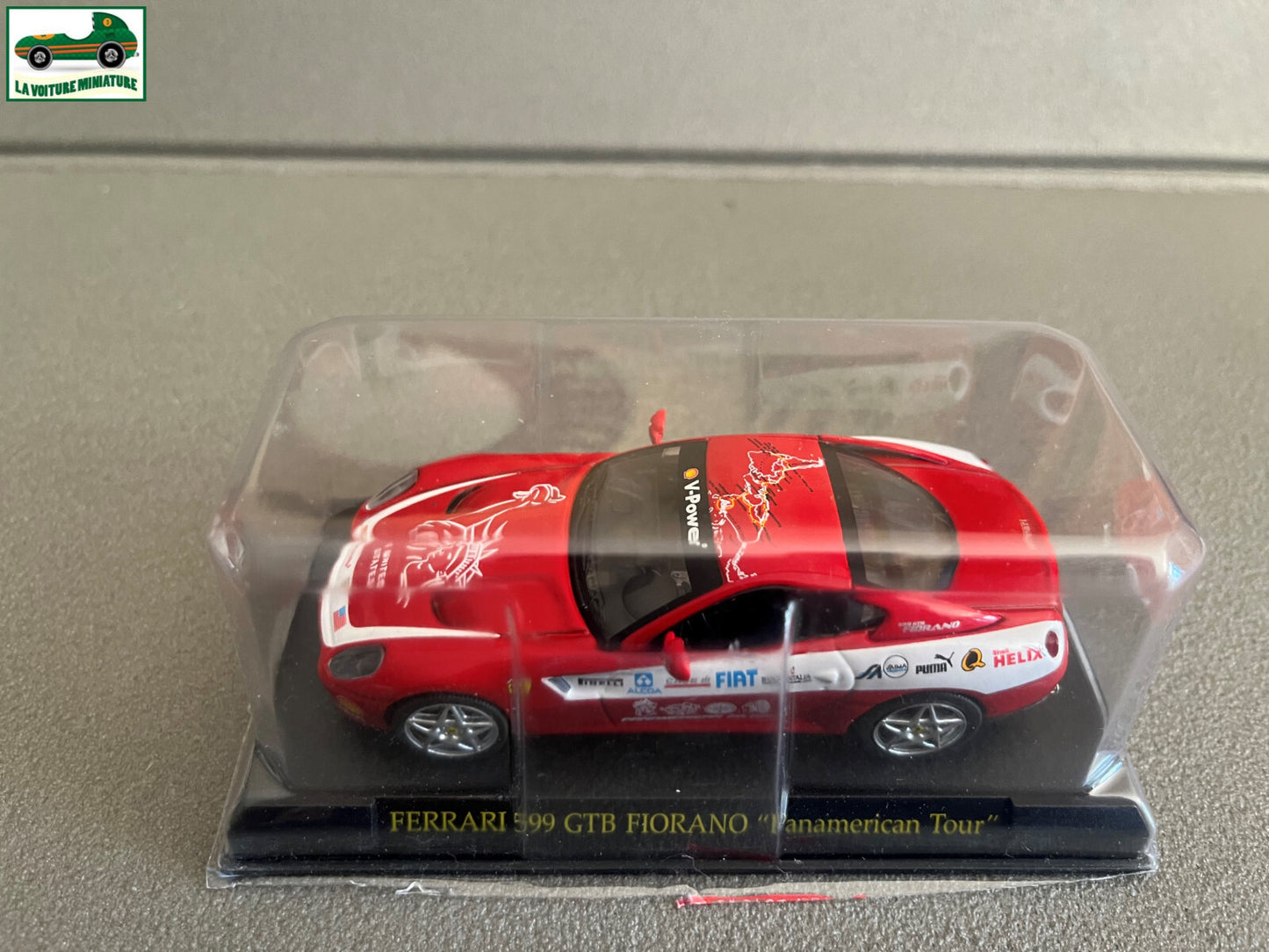 Voiture miniature Collection Ferrari 599 GTB Fiorano Panamerican Tour Ixo 1/43