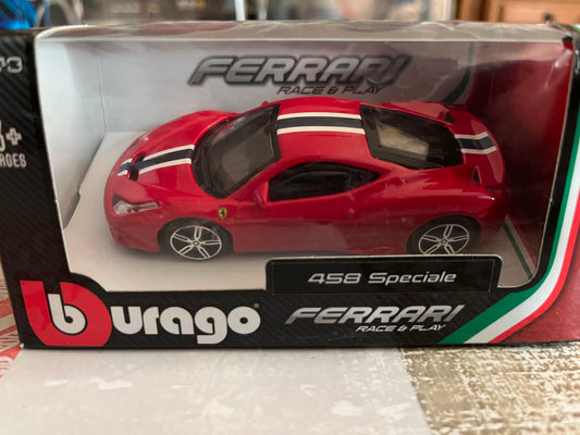 Voiture miniature Burago Ferrari 458 Speciale au 1/43