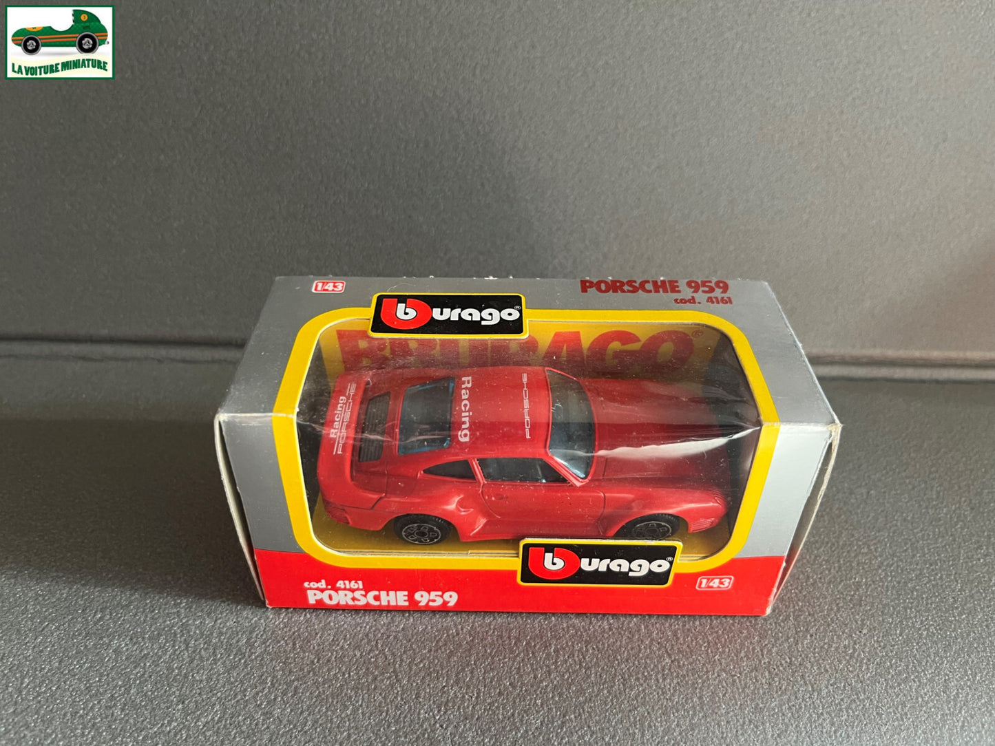 Voiture miniature Burago Porsche 959 cod 4161 au 1/43