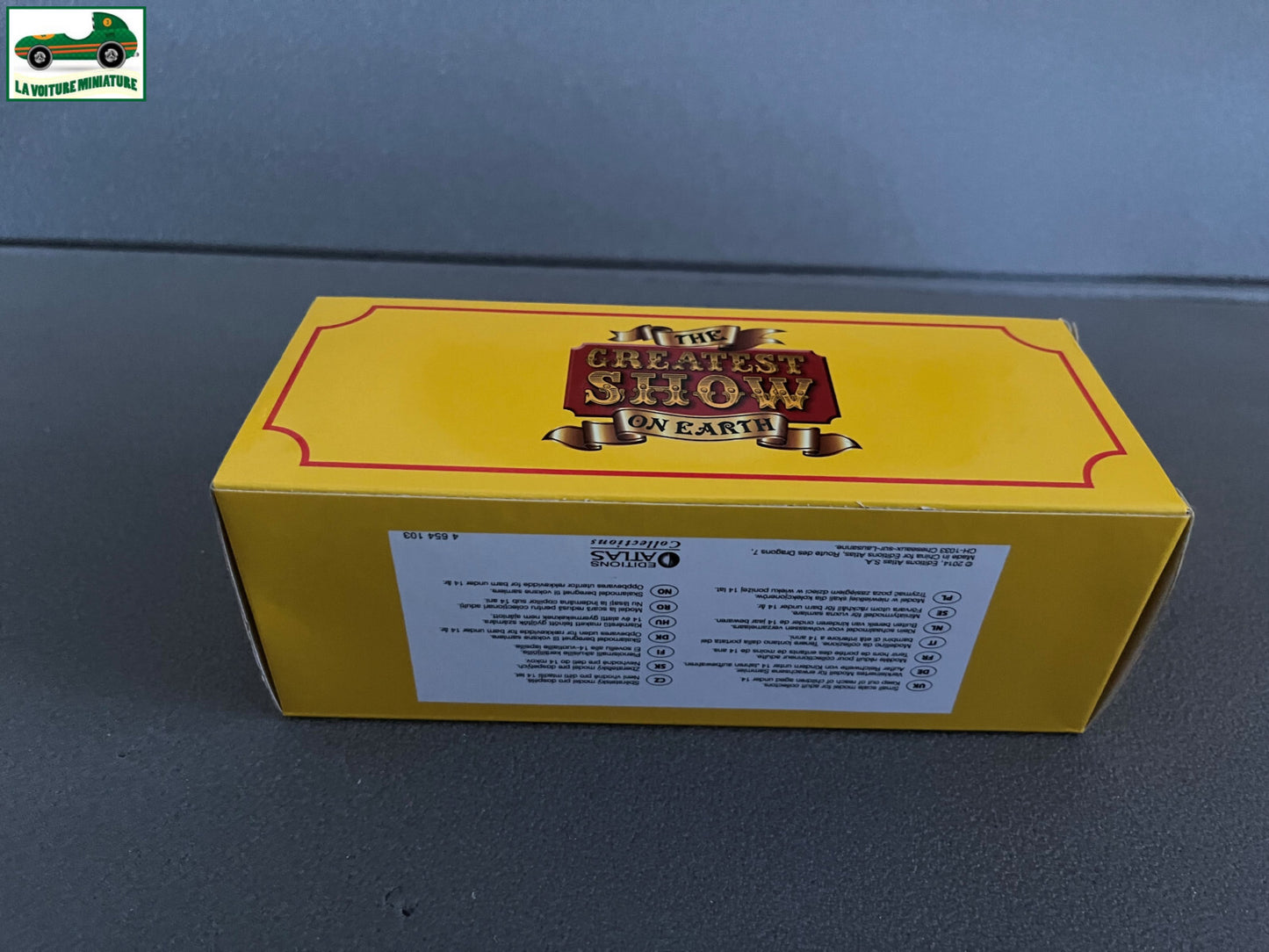 Voiture miniature Cirque Bedford OX Booking Trailer Billy Smart's Atlas 1/76