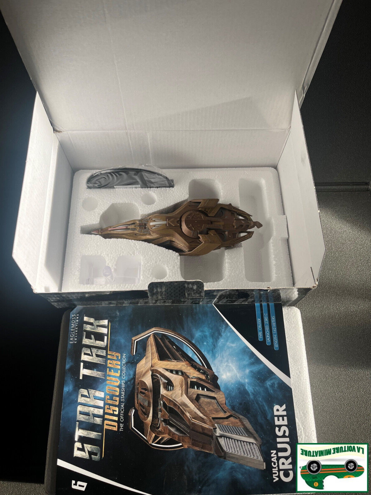 Vaisseau Spatial Miniature Vulcan Cruiser Star Trek Eaglemoss Hero